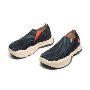 UIN Men's Walking Shoes Slip On Lightweight Sneaker Toledo(FLOW OF INK TOLEDO V)